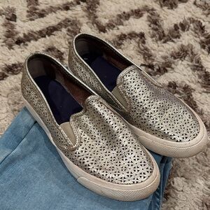 Sperry Metallic Slip-On Shoes